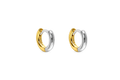JURÉA Harmonie Hoops | Two-Tone 925 Sterling Silver Hoop Earrings